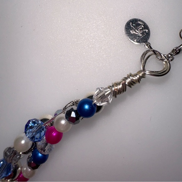 Cross Beaded Braided Necklace - Picture 5 of 6